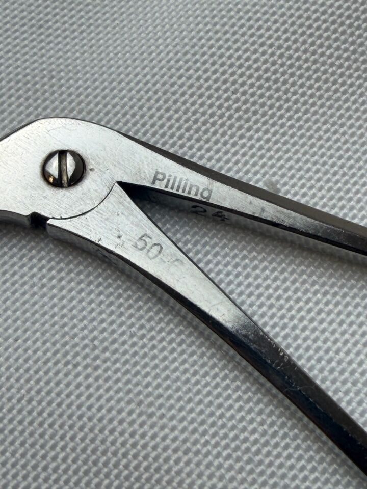 PILLING 50-6816 Right Angle Curved Blade 9" Feder Ossoff Micro Laryngeal Scissor — photo 2