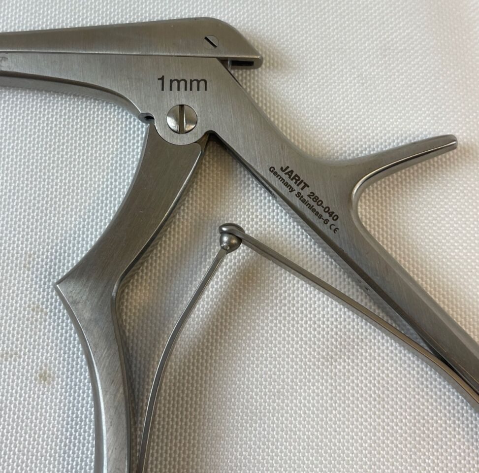 JARIT 280-040 Micro Kerrison Rongeur 1mm x 90deg Up x 7" 8mm Jaw Opening — photo 2