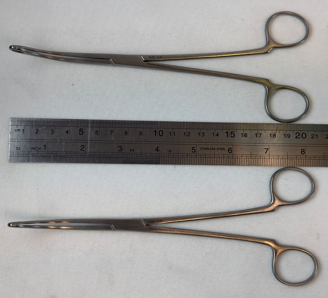 MILTEX 14-86 Pair of Blake Gall Stone Forceps Curved 8.25" 207mm — photo 7