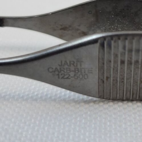 JARIT 122-500 Adson Carb-Bite Needle and Tissue Pulling Forceps Straight 4-7/8" — photo 5
