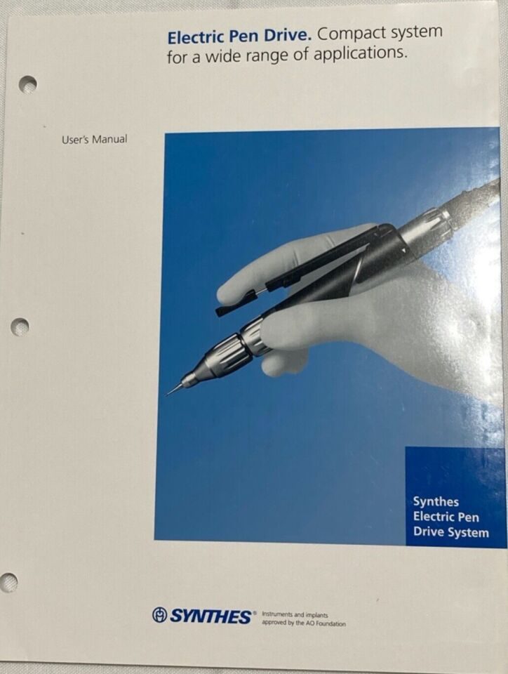 SYNTHES Electric Pen Drive Arthroscopy Shaver System — photo 1