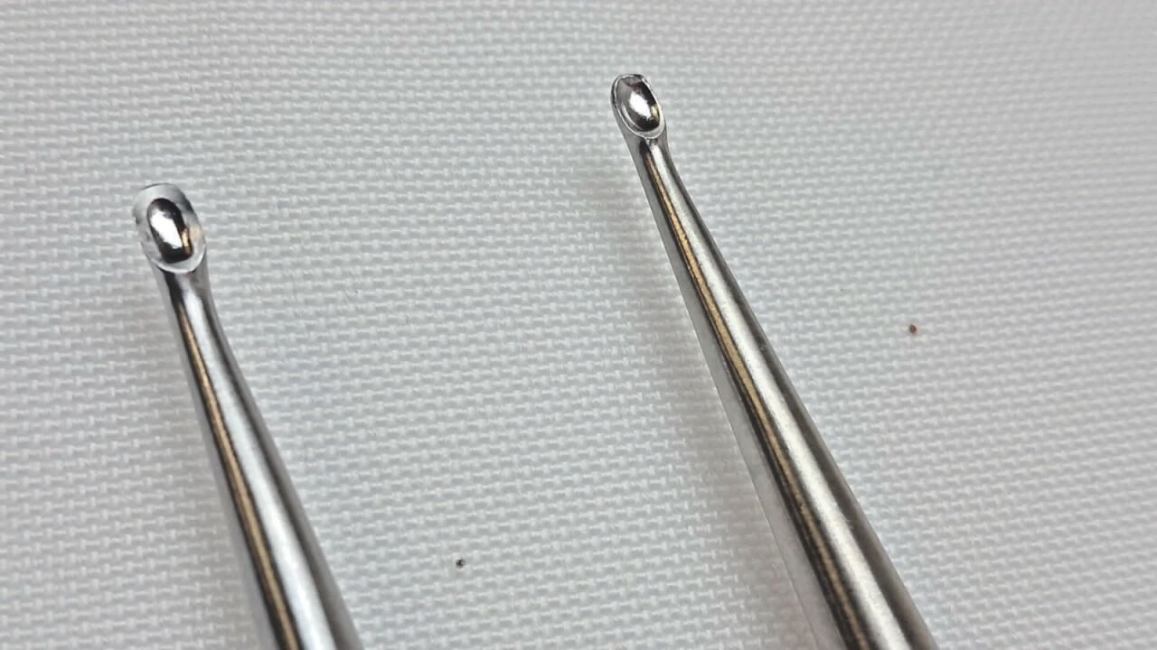 ZIMMER 3670-00-01 & 02 Brun Bone Curette Set 00 & 000 9" — photo 4