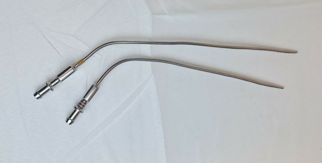 KARL STORZ 649183 B & 649183 C Suction & Irrigation Tube Curved ENT 2 PC Set — photo 2
