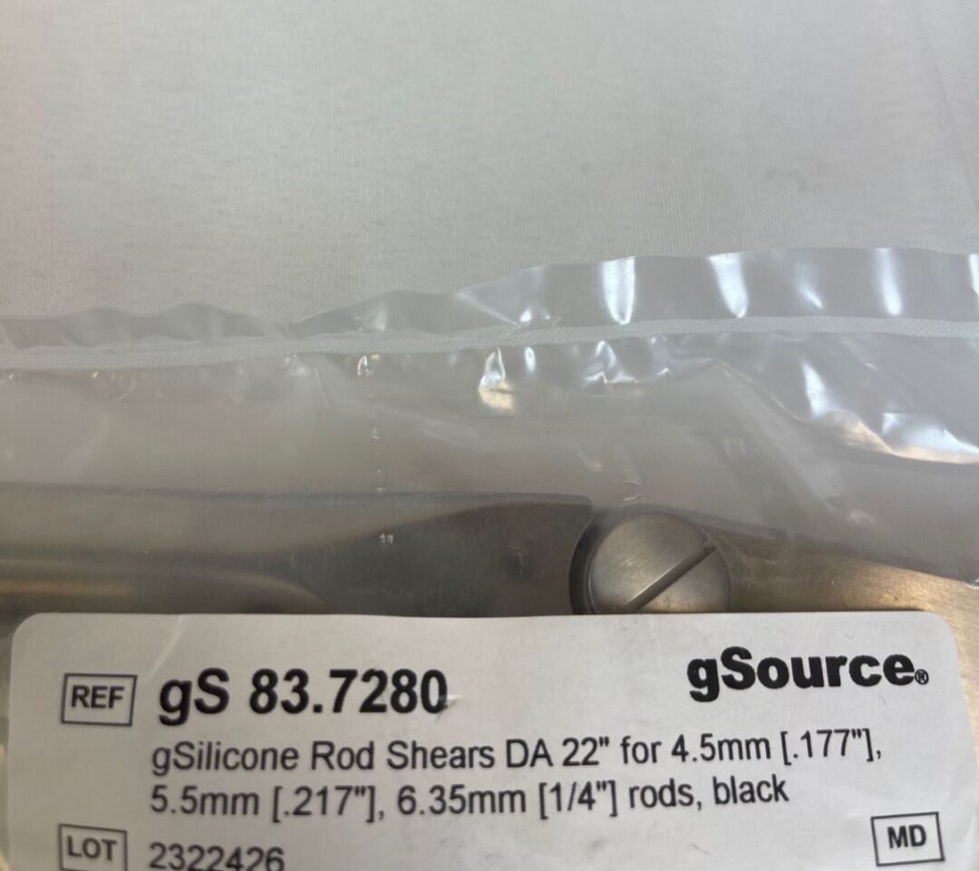 GSOURCE 83.7280 4.5mm 5.5mm 6.5mm x 22" Double Action Silicone Rod Shears — photo 2