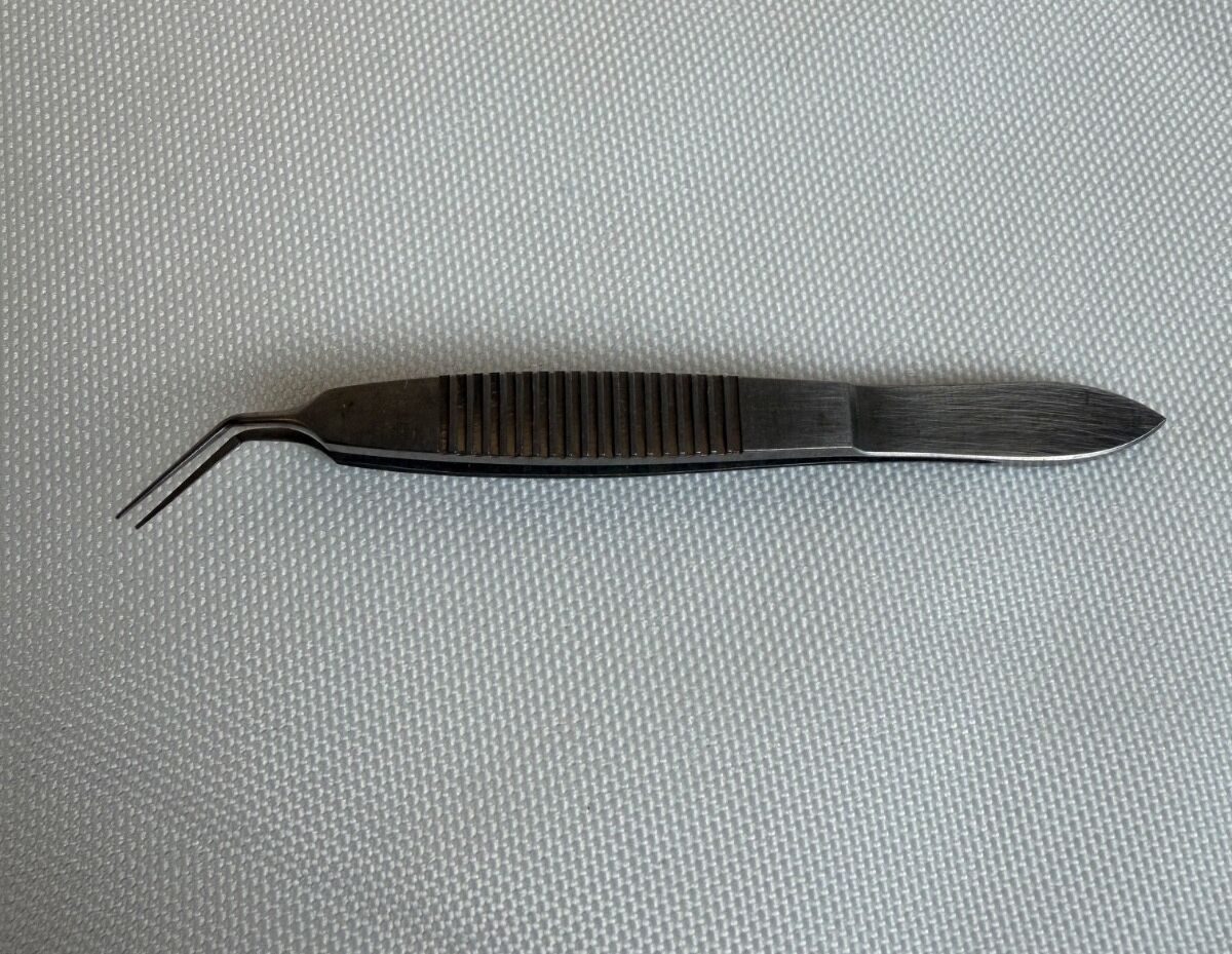 KARL STORZ E1807 Sheets McPherson Tying Forceps 10mm Angled Platform 82mm — photo 1