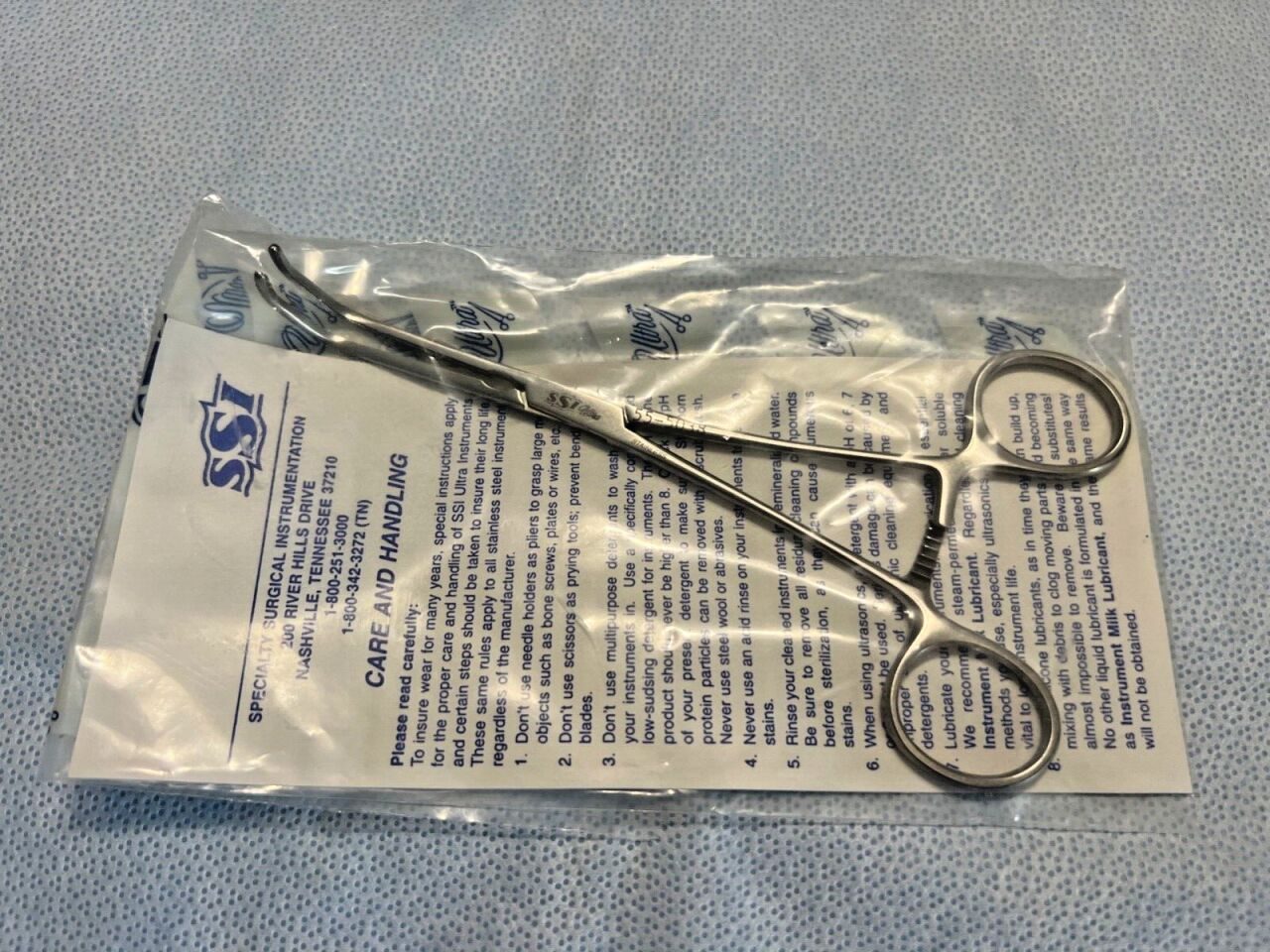 SSI ULTRA 55-5038 Beck Miniature Aorta Clamp DeBakey Jaws — photo 1