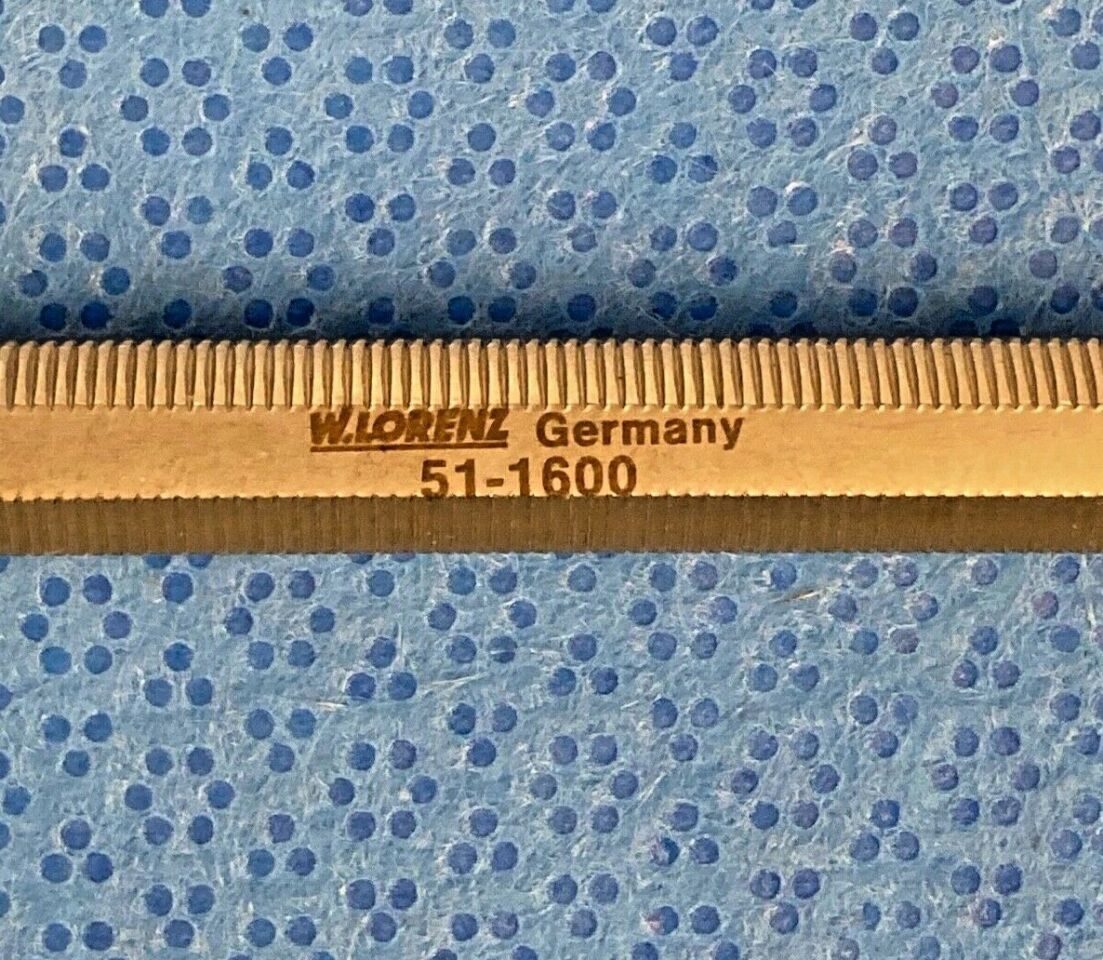 W. LORENZ 51-1600 Miller Bone File Single Cut Orthopedics Maxillofacial Trauma — photo 2