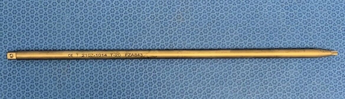 STRYKER 2107-1014 T-20 Straight Driver Shaft Q/C Orthopedics — photo 1