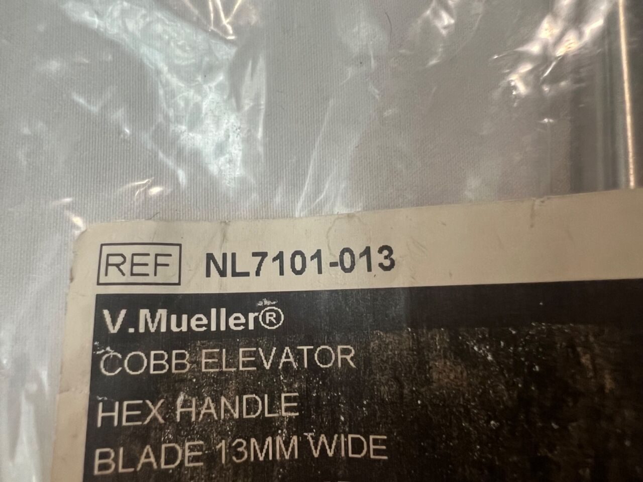 V. MUELLER NL7101-013 Orthopedic Cobb Elevator w/ Hex Handle 13mm X 9.5" Length — photo 3