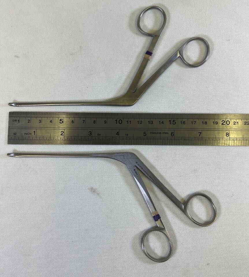 RICHARDS OLYMPUS 23-0732 & 23-0733 Weil Blakesley Forceps L&R 30deg Tip 2.5X5.5mm — photo 8