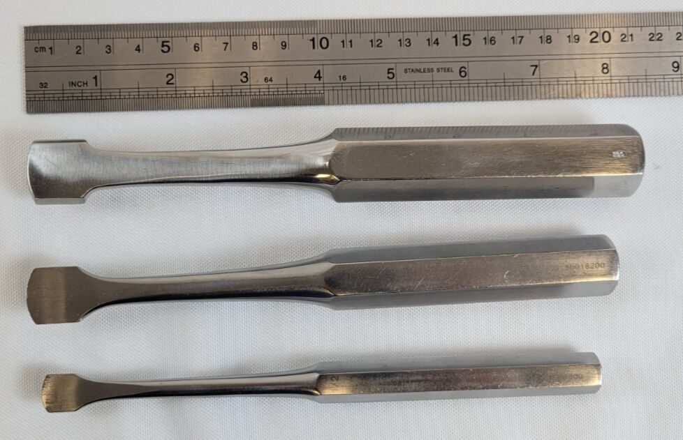 ZIMMER gSource Key Periosteal Elevator Set 1/2, 3/4, & 1" Blade — photo 5