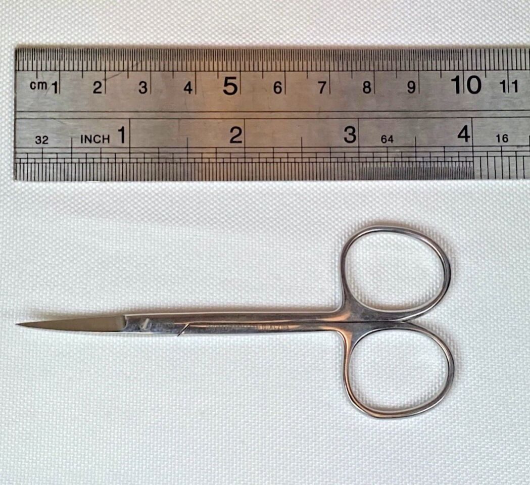 JARIT 360-105 Iris Scissors Delicate Sharp/Sharp Curved Blades L: 3 5/8" Mirror — photo 11
