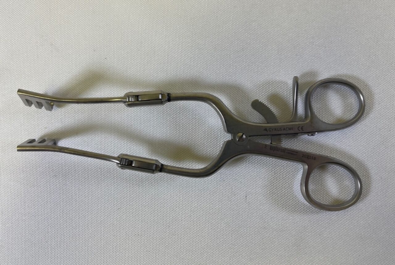 GYRUS ACMI 202518 Explor Adjustable Mastoid Retractor 3x3 Blunt Prong 7" ENT