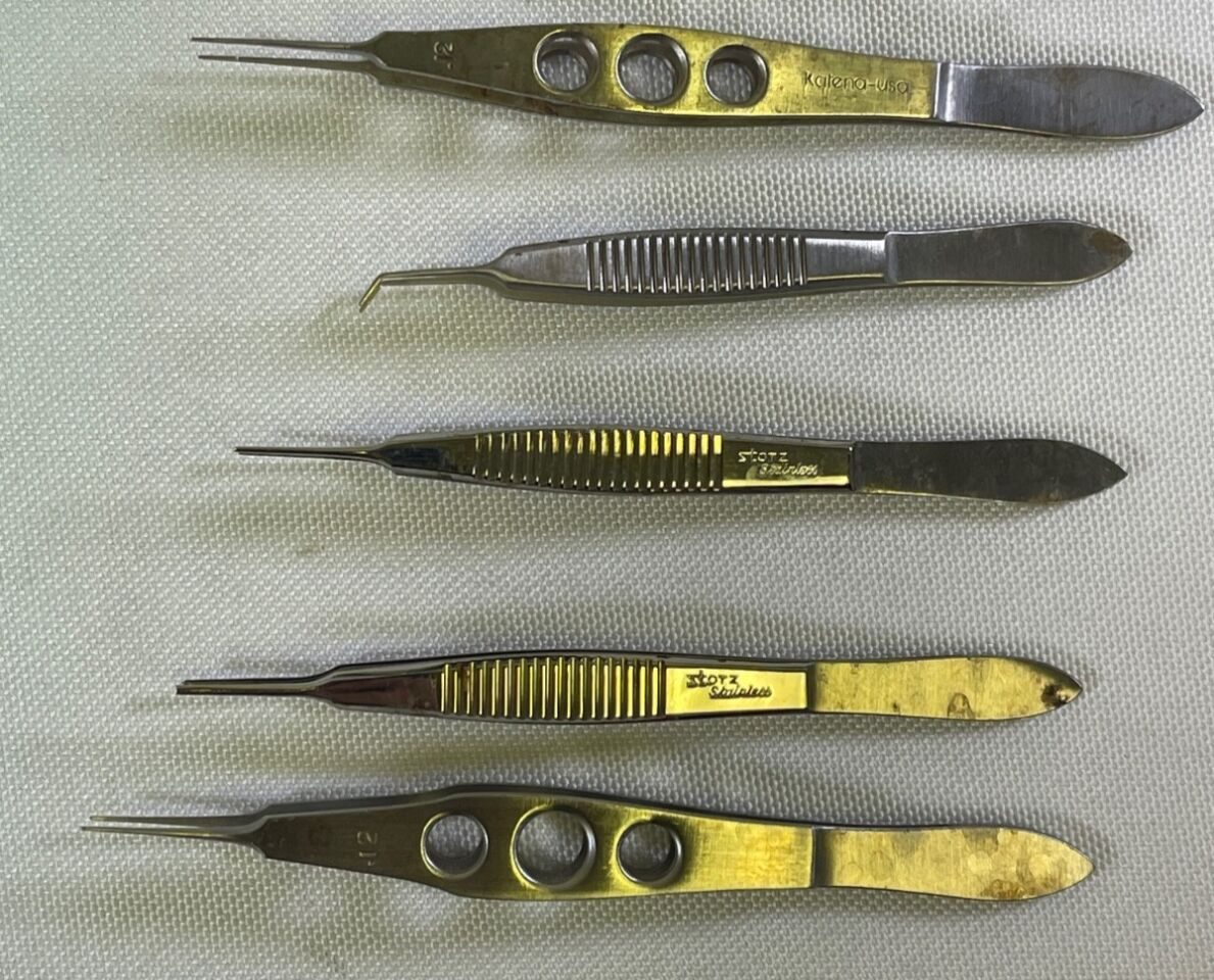 VARIOUS  33 Piece Storz Katena Ophthalmic Eye Muscle Tray w/ Sterilization Case — photo 10