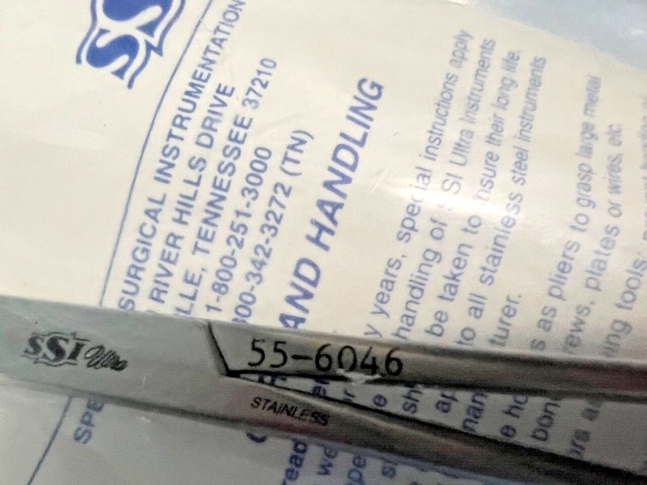 SYMMETRY SURGICAL 55-6046 DeBakey Tangential Occlusion Clamp #4 10-1/2" Length — photo 2