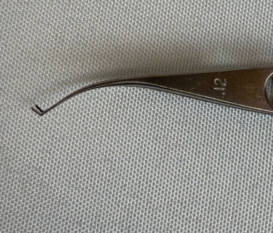 KATENA K5-1900 1x2 Teeth 0.12 Tips Castroviejo Colibri Forceps Very Delicate — photo 4