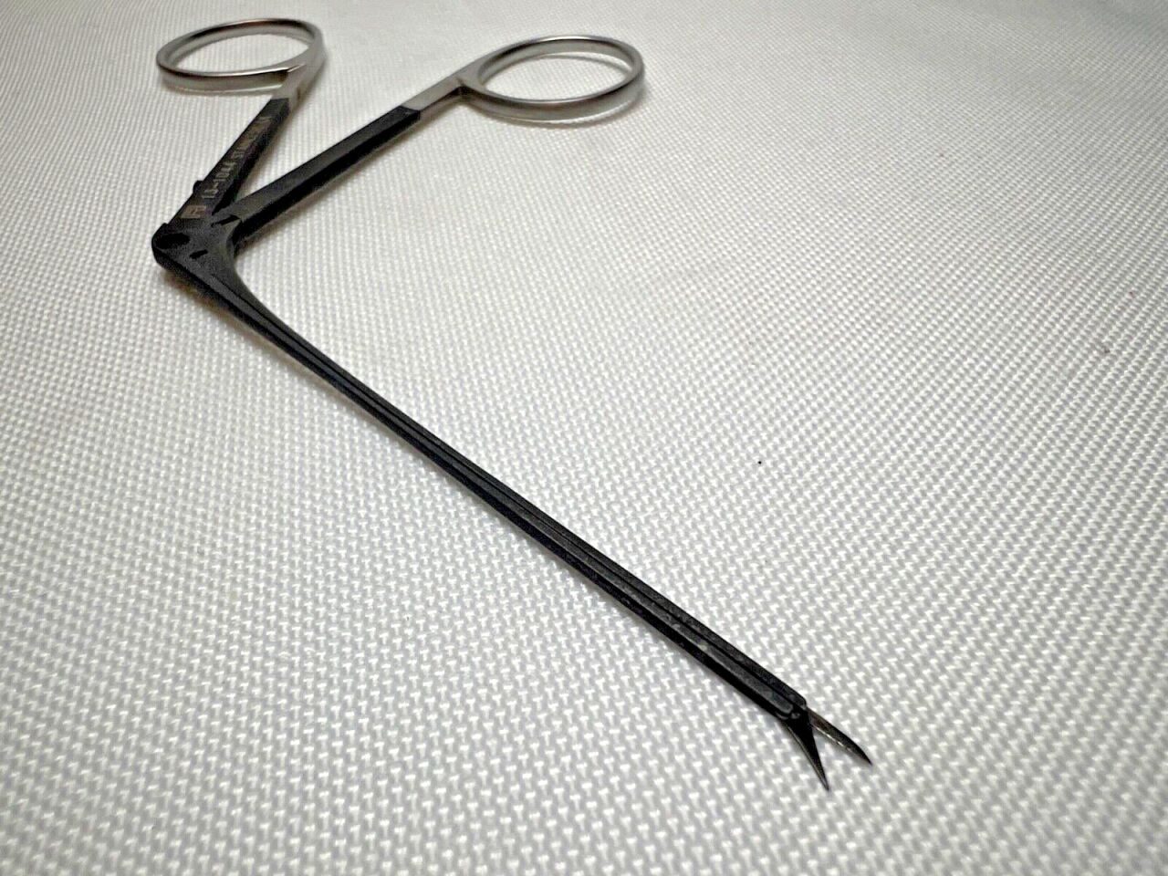 RICHARDS 13-1044 Mini McGee Ebony Scissor Forceps 4mm Sharp Jaws 3.1" Shaft ENT — photo 3