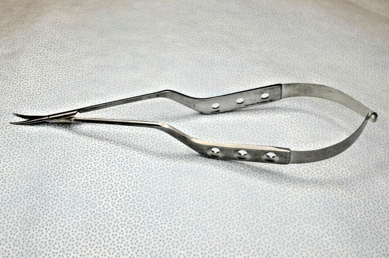 SYMMETRY SURGICAL 59-2321 Yasargil Micro Bayonet Scissors Curved 9" 230mm