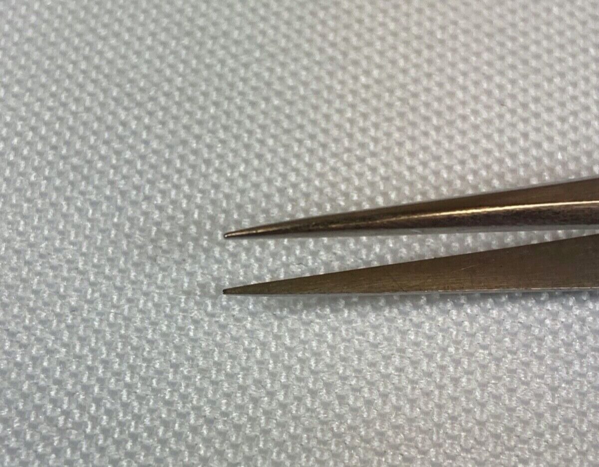 ASSI JF-3 Micro Surgery Forceps 0.3mm Tip Diam. X 4.25" Cardiovascular — photo 4