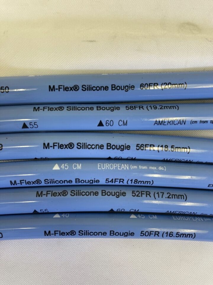 MEDOVATIONS 60FR-50Fr M-Flex Blue Silicone Maloney Tapered Esophageal Bougie Set — photo 4