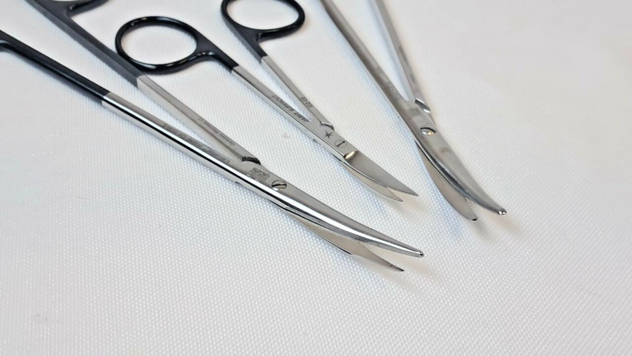 V. MUELLER  AESCULAP  JARIT 2036-S BC937R 102-131 3Pc. Surgical Scissors Set — photo 3