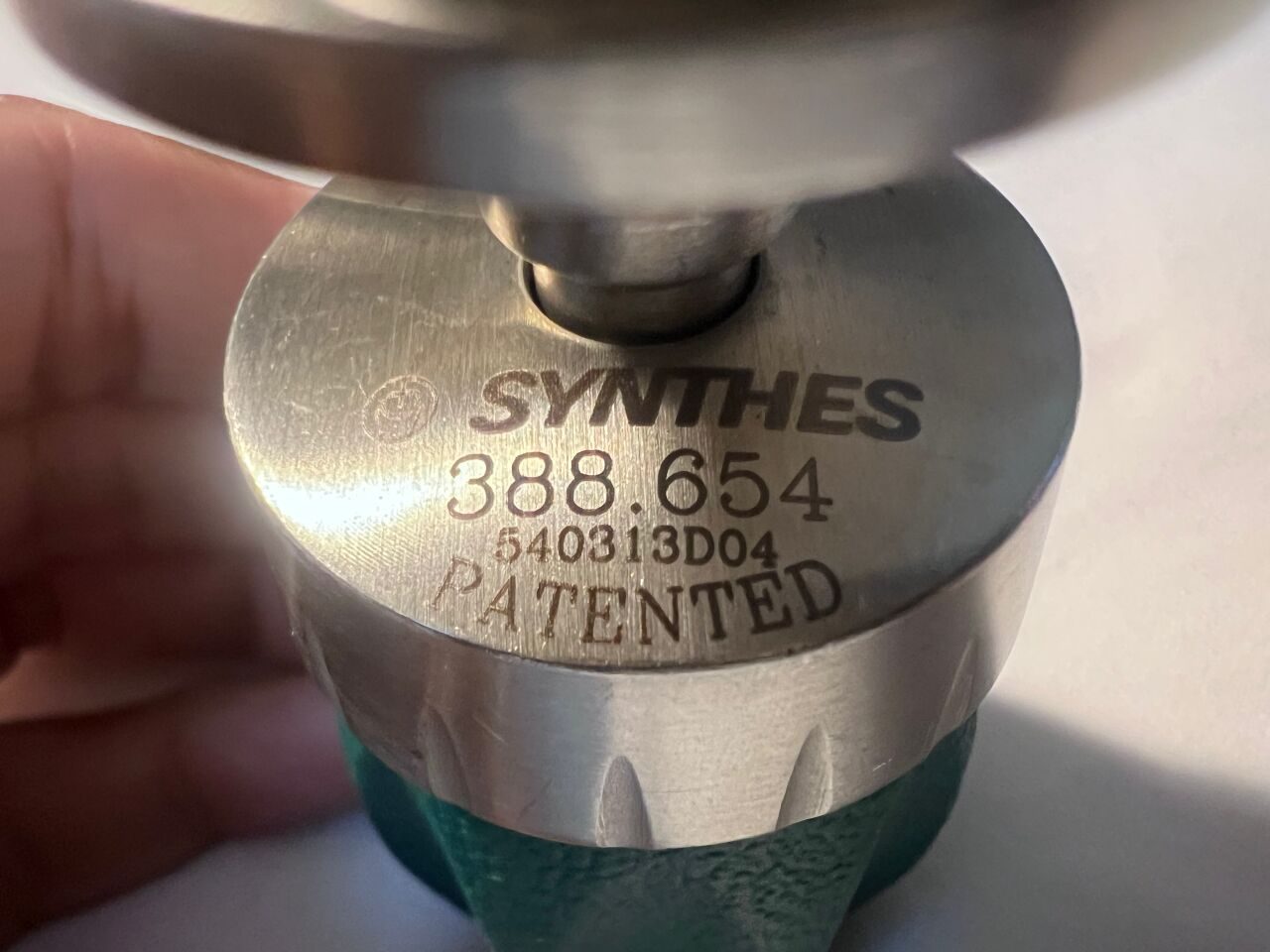 SYNTHES 388.654 Orthopedic Ratchet Handle w/ 6mm Hexagonal Quick-Coupling — photo 3