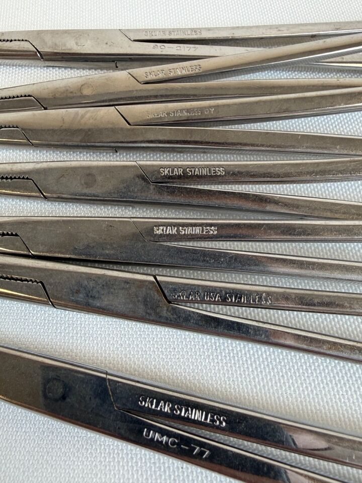 SKLAR 8" 9" ObGyn Set of 7 Heaney Hysterectomy Forceps Clamps — photo 2