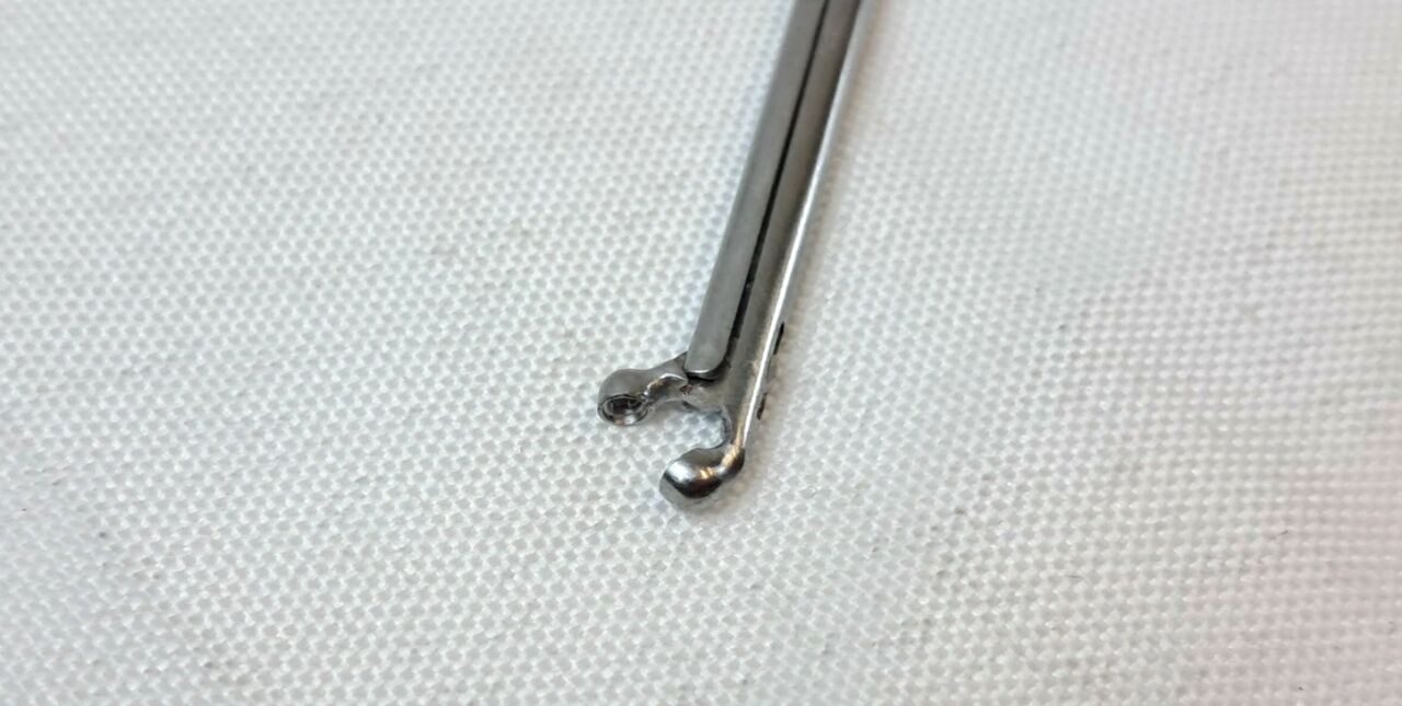 PILLING 50-5168 Biopsy Cup Laryngeal Forceps Angled 2mm 18-3/4" ENT — photo 4