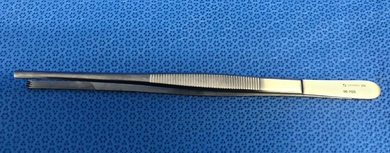 SYMMETRY 06-1120 Tissue Forceps 3x4 Teeth 8" — photo 2