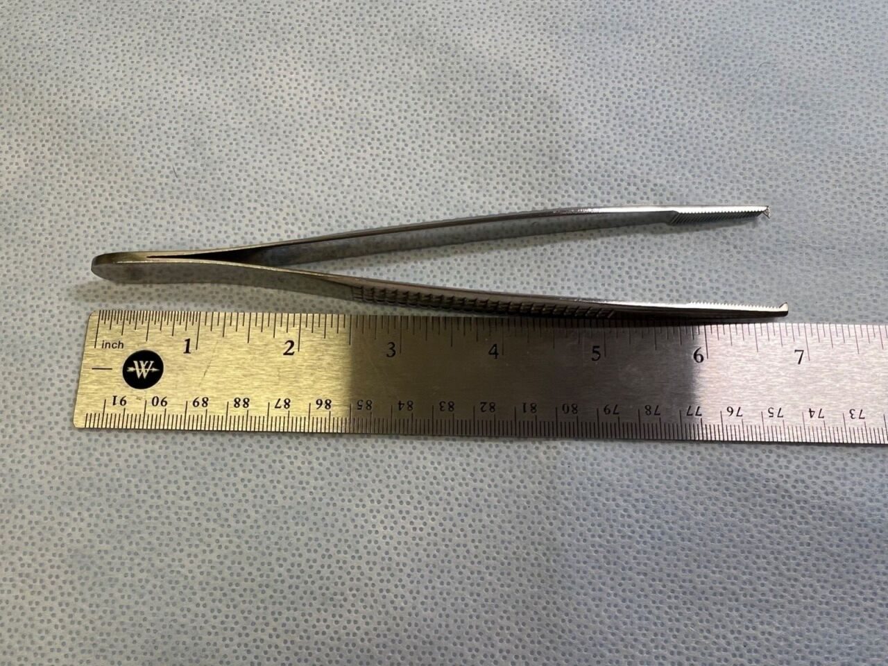 MILTEX 6-148 Tissue Forceps 1x2 Serrated Tips 7" — photo 5