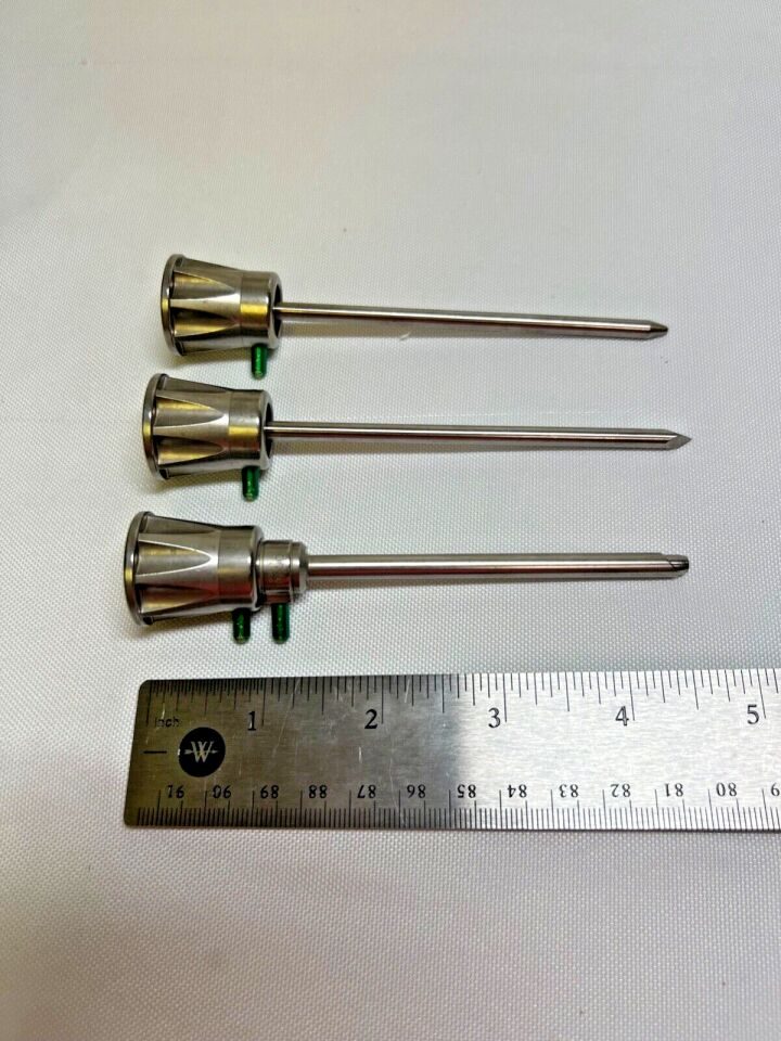 CONMED LINVATEC  Set Of 4 Straight 4.6mm Cutter Cannula & Obturators — photo 5