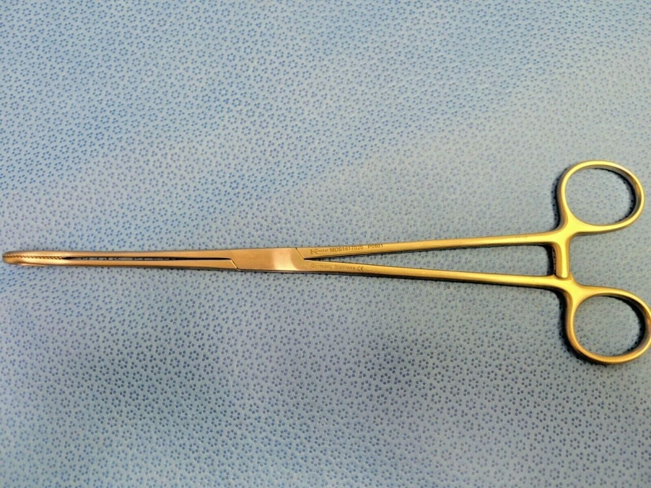 MEDLINE MDS1617025 Foerster Sponge Forcep, Straight Serrated, 9.75"