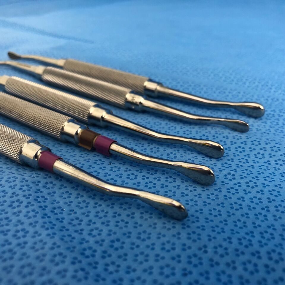 KMEDIC 69-545 Set of 5 Cross Serrations Double Sided Bone Files — photo 4