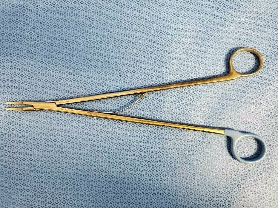 SYMMETRY SURGICAL 70412-V-8-10 Medium Vesocclude Clip Applier 11" Angled Jaw — photo 2