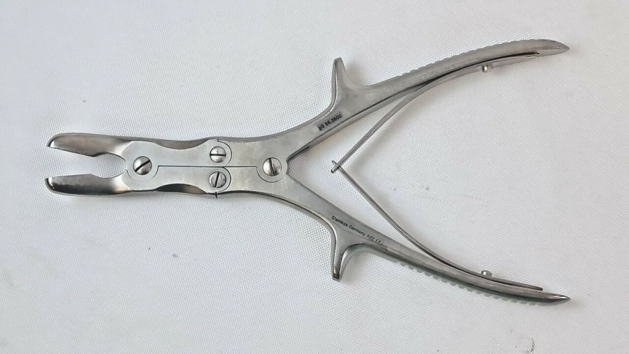 GSOURCE gS 66.5600 Stille-Luer Rongeur 8.5" Curved 10mm Double Action — photo 3