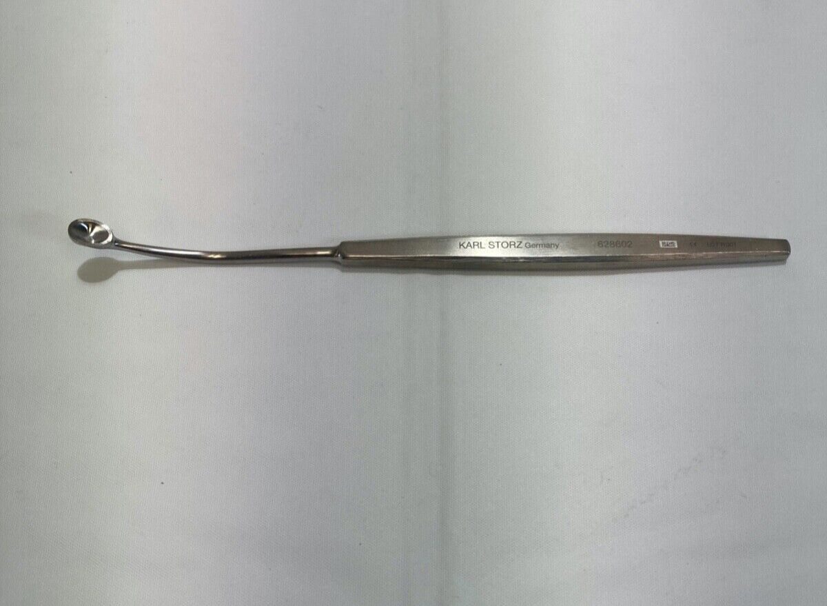 KARL STORZ 628602 Maxillary Sinus Curette 19cm Oval Cup 2.7mm x 10mm ENT
