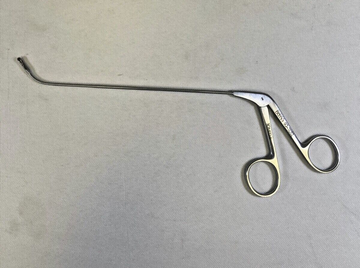 BOSS INSTRUMENTS 93-7051 Giraffe Frontal ThruBite 45deg 2mm Horizontal ENT Forcep — photo 1