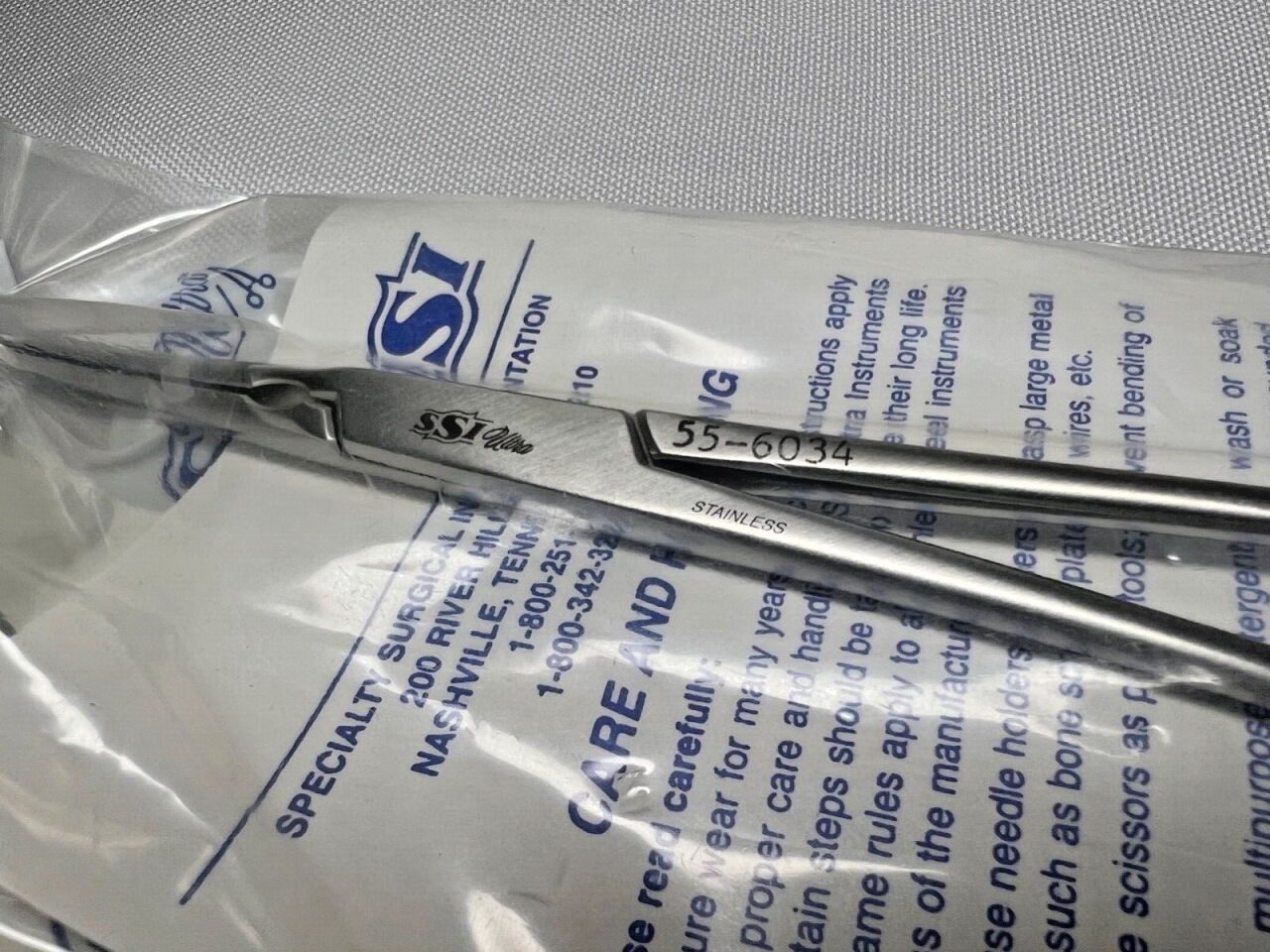 SSI ULTRA 55-6034 DeBakey Multi Purpose Clamp 1x2 Teeth 90deg X 8-3/4" — photo 3
