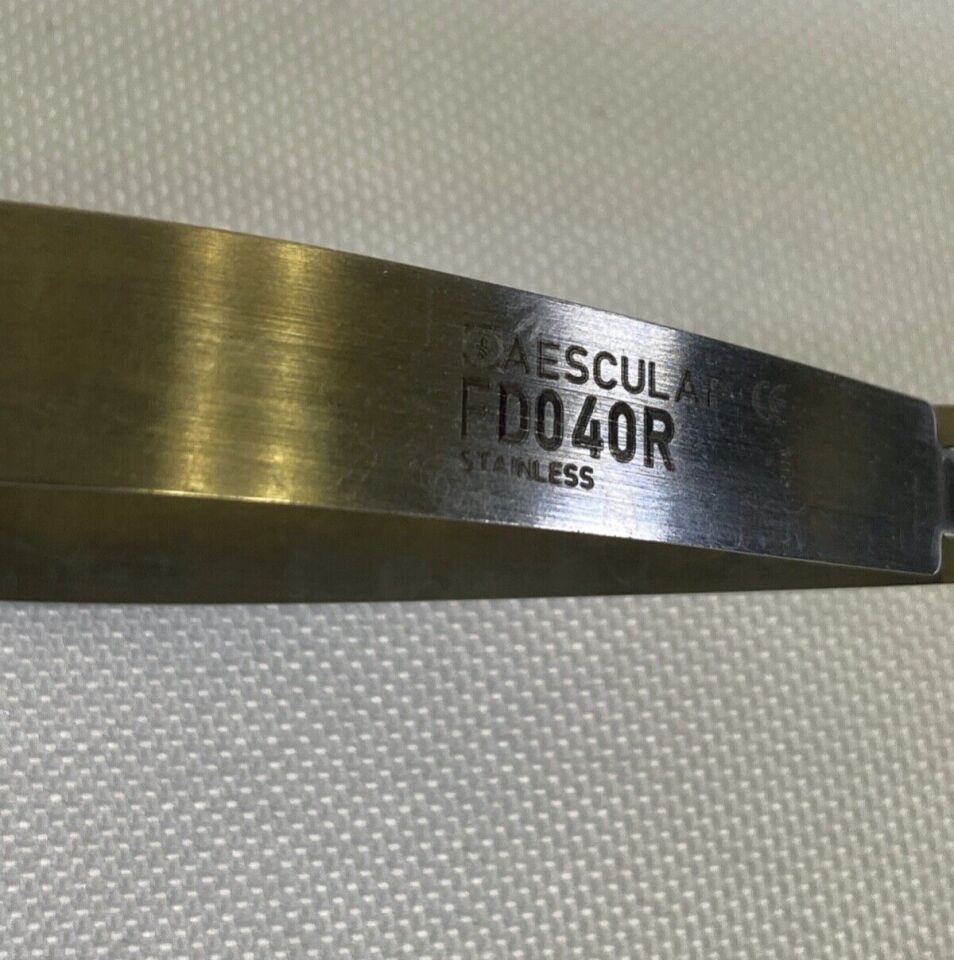 AESCULAP FD040R Bayonet Micro Form Scissors Curved Upward Blade Sharp/Sharp 9" — photo 2