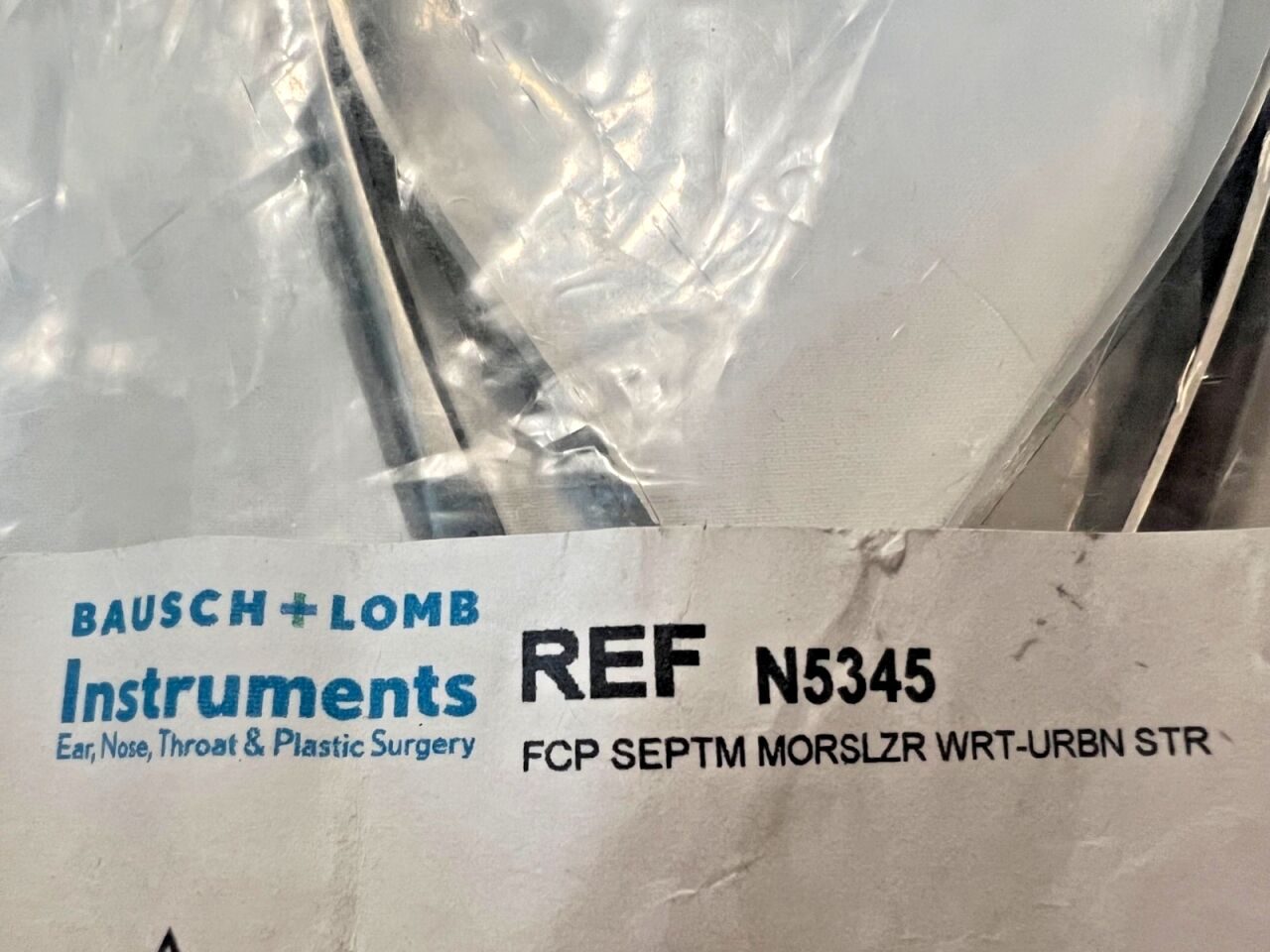 BAUSCH & LOMB N5345 w/ Guard 7.6" Length Wright-Rubin Septum Morselizer Forceps — photo 2
