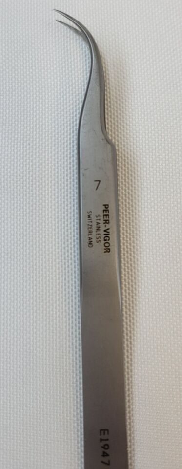 KARL STORZ E1947 Style 7 Peer-Vigor Precision Jeweler Type Forceps, Fine Curved — photo 6