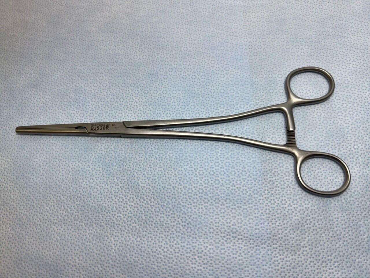 AESCULAP BJ530R Haeney Atraumatic Hysterectomy Retractor Straight Jaw 9"