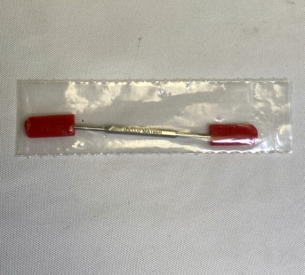 AESCULAP MA188R Gross Ear Hook 90deg Blunt 2.6mm & Spoon 3.2mm x 7.5mm x 5.25" ENT