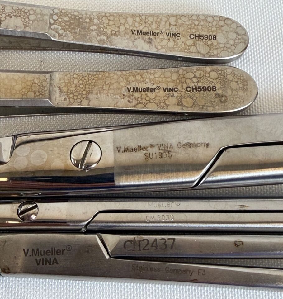 V. MUELLER Extra Long 13 Piece Instrument Set w/ Genesis CD2-5B Case — photo 3