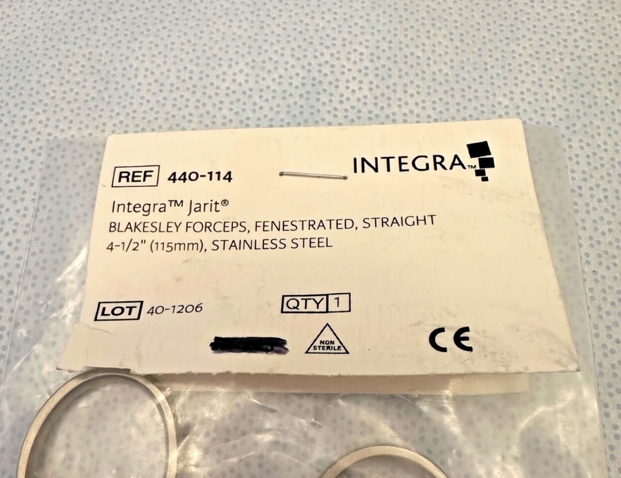 JARIT 440-114 Blakesley Forceps Fenestrated Straight WL 4-1/2" — photo 6