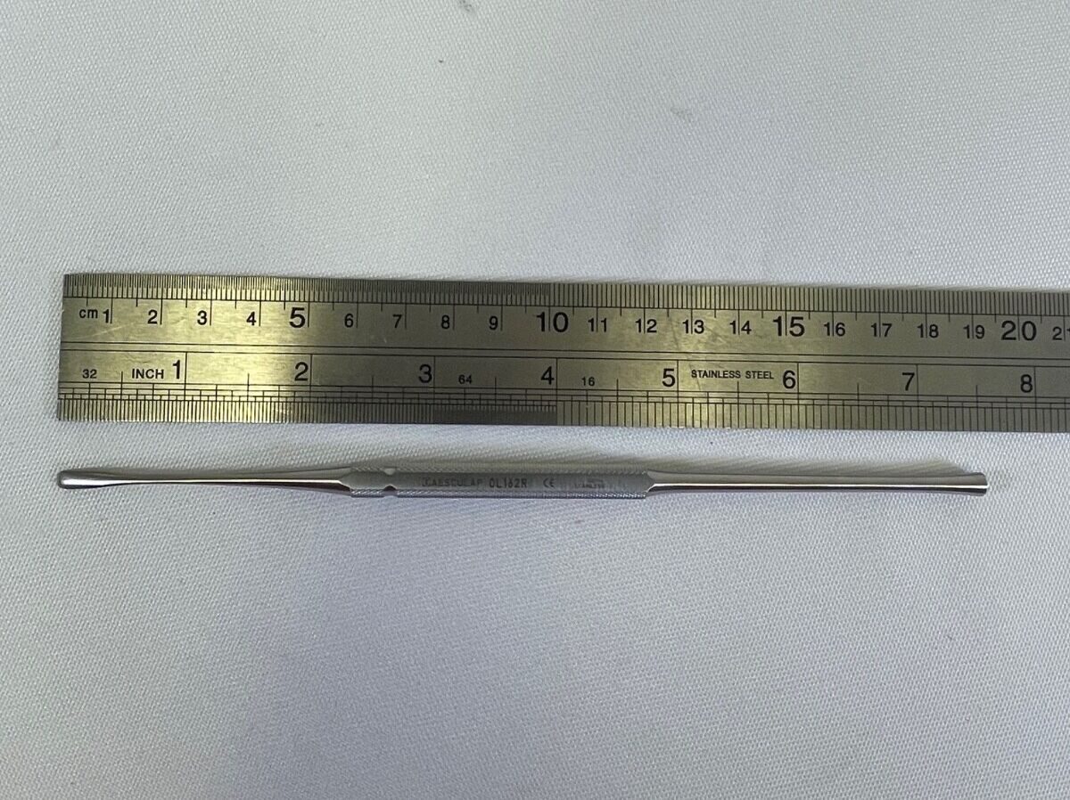 AESCULAP OL162R Freer Raspatory Curved 190mm 4mm Jaw Width Sharp Blunt — photo 8