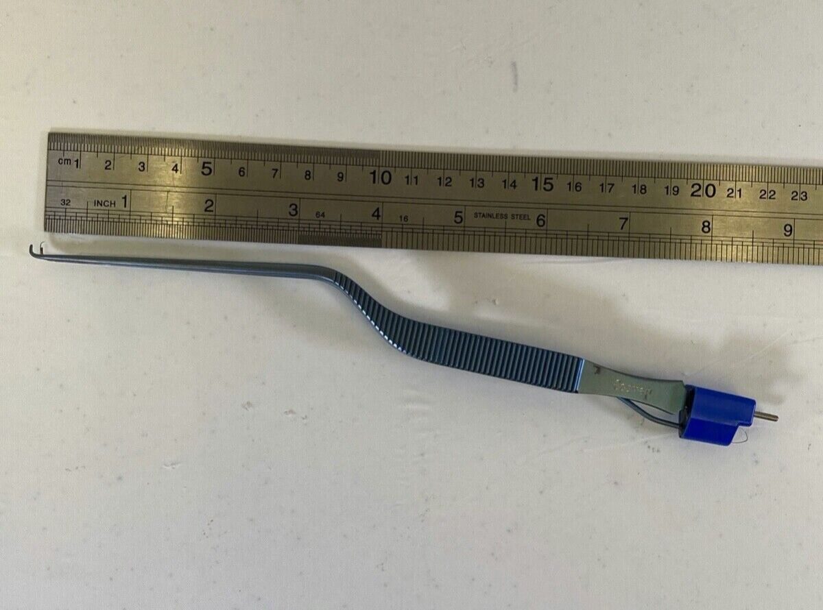 CODMAN 80-1224 0.75mm 90deg Up Tip Titanium Malis Irrigating Bipolar Forcep — photo 12