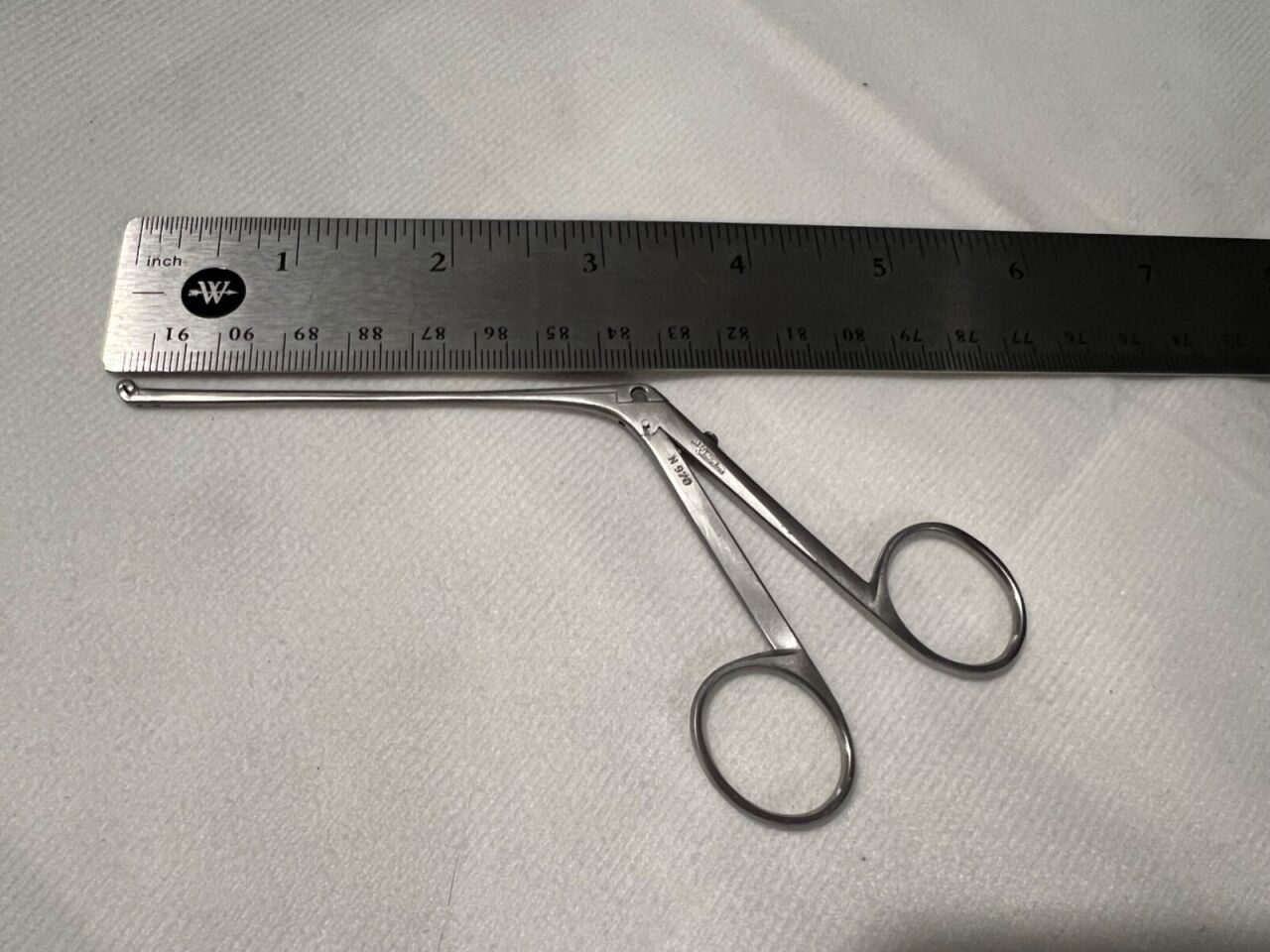 KARL STORZ N970 3-1/4" Hartman-Herzfeld Mini ENT Cup Forceps w/ Case — photo 5