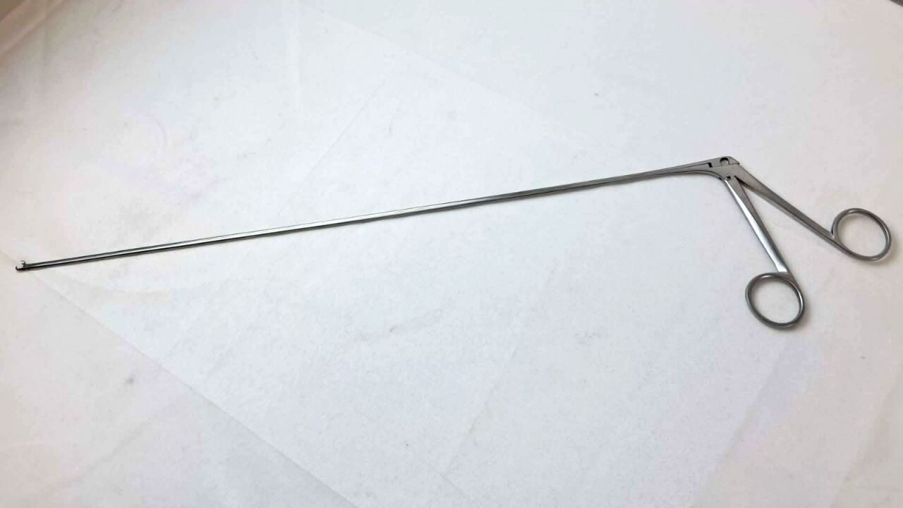 PILLING 50-5168 Biopsy Cup Laryngeal Forceps Angled 2mm 18-3/4" ENT