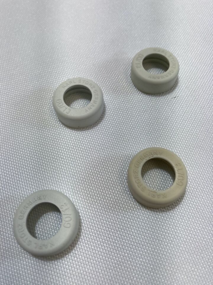 KARL STORZ 60/13 Set of 4 Silicone Sealing Caps f/ 13mm Trocars Laparoscopy